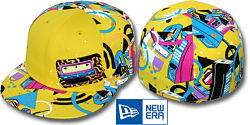 NEW ERA BEEPERS YELLOW FITTED CAP