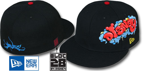 NEW ERA GRAFITTI DISNEY BLACK FITTED CAP