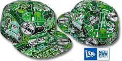 NEW ERA ADHESIVE FITTED GREEN CAP
