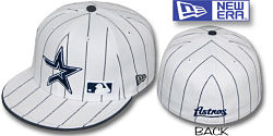 NEW EAR ASTROS PINSTRIPE FITTED CAP