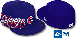 NEW ERA CUBS SIDE SWIPED FITTED CAP