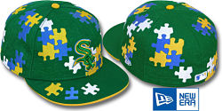 NEW ERA WHITE SOX GREEN PUZZLE FITTED CAP