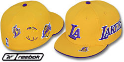 REEBOK LAKERS ELEMENTS FITTED CAP